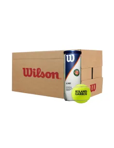 Cajón De 24 Botes De 3 Bolas Wilson Roland Garros | Time2Padel 