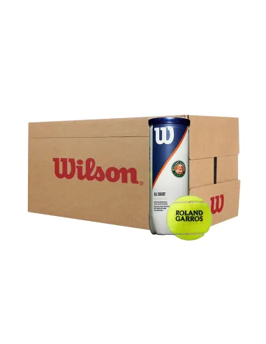 Caixa De 24 Latas De 3 Bolas Wilson Roland Garros | Time2Padel