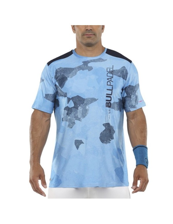 Bullpadel Mesay T-shirt bleu |BULLPADEL |Vêtements de pade BULLPADEL