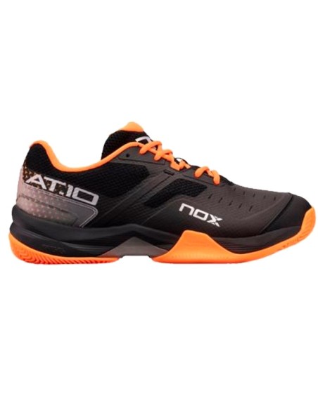 Nox At10 Preto Laranja Calat10Nena |NOX |Sapatilhas de padel NOX Nox At10 Preto Laranja Calat10Nena |NOX |Sapatilhas de padel NOX
