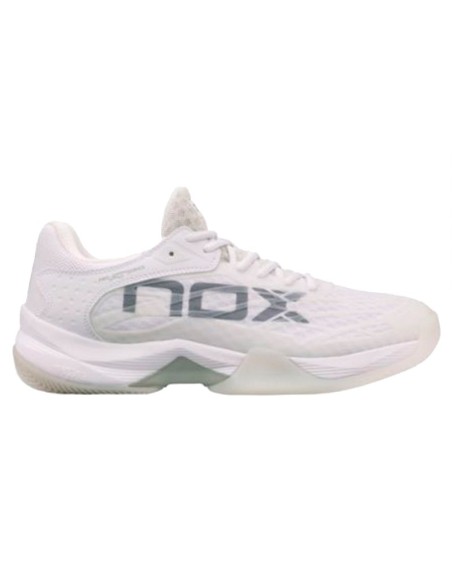 Nox At10 Lux Blanc Gris Calatluxblgr |NOX |Chaussures de padel NOX