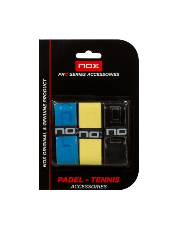 Blister Overgrips Pro 3 Unid Colores Flu |NOX |Overgrip