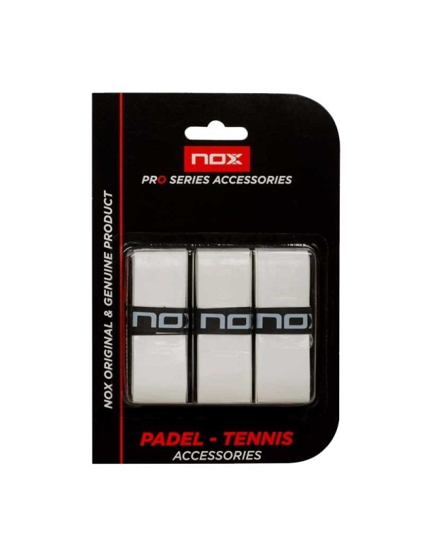 Blister Overgrips Pro 3 Unid Nox Blancos |NOX |Overgrips