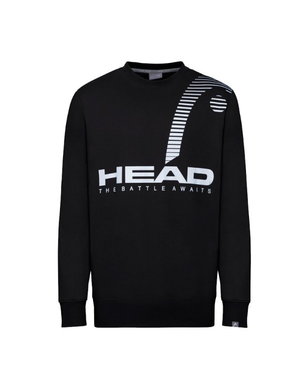 Head Rally M Black Sweatshirt |HEAD |HEAD padel clothing