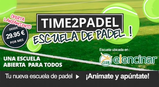 Escuela Time2Padel en Madrid| Noticias y novedades del mundo del pádel