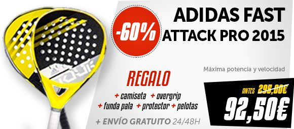 Análisis y opinión pala de padel Adidas Fast Attack Tour| Noticias y novedades del mundo del pádel